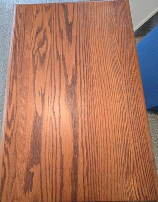 LOT 64L: Vizio TV with Remote and Wooden Table