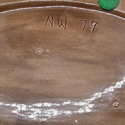 LOT 69K: MCM Ceramic Bread Tray, Ceramic Lemons in a Basket, and Ceramic Basket of Eggs