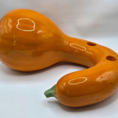 LOT 71K: Vintage Inarco Japan Cornucopia with Matching Candle stick Holders, Holland Mold Cabbage Tureen, and Ceramic Gourd Candle Holder...