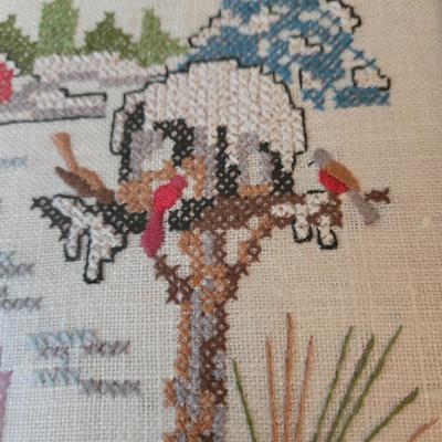 LOT 72L: Embroidered Art Decor