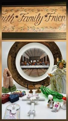 LOT 75M: Atlas China The Last Supper Plate with 22K Gold Trim, Vintage Miniature Bone China Nativity, and More