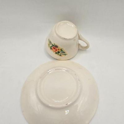LOT 76X: Beautiful Flower Tea Cups and Saucers/ Many Made in Occupied Japan