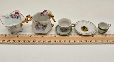 LOT 76X: Beautiful Flower Tea Cups and Saucers/ Many Made in Occupied Japan
