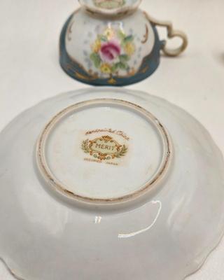 LOT 76X: Beautiful Flower Tea Cups and Saucers/ Many Made in Occupied Japan