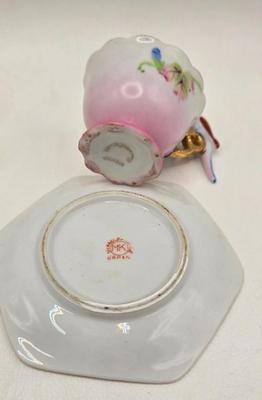 LOT 76X: Beautiful Flower Tea Cups and Saucers/ Many Made in Occupied Japan