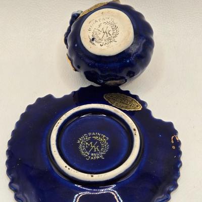 LOT 77X: Variety of Blue and Green & Souvenir Tea Cups and Saucers / Some Made in Occupied Japan