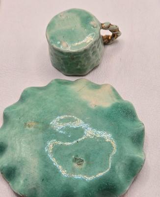 LOT 77X: Variety of Blue and Green & Souvenir Tea Cups and Saucers / Some Made in Occupied Japan