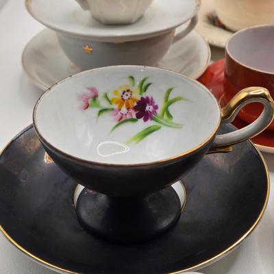 LOT 78X: Multiple Tea Cups and Saucers/ Some Made in Occupied Japan
