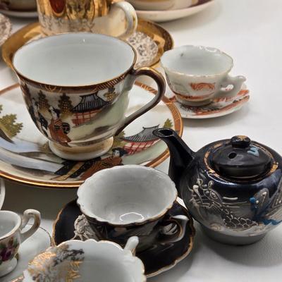 LOT 78X: Multiple Tea Cups and Saucers/ Some Made in Occupied Japan