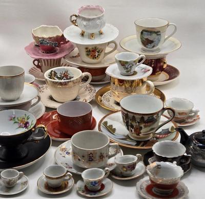 LOT 78X: Multiple Tea Cups and Saucers/ Some Made in Occupied Japan