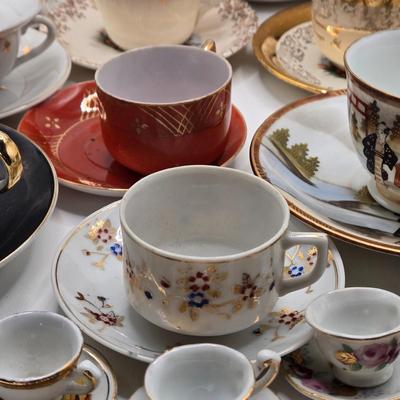 LOT 78X: Multiple Tea Cups and Saucers/ Some Made in Occupied Japan