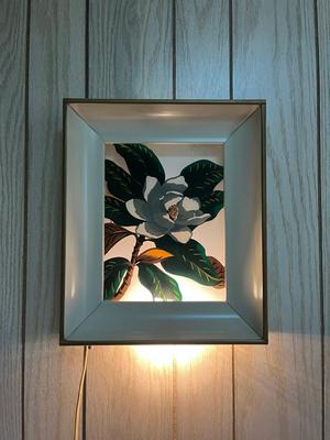 LOT 82X: Pair of Light-Up Shadow Box Wall Art Pieces