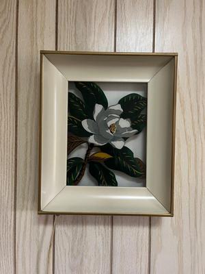 LOT 82X: Pair of Light-Up Shadow Box Wall Art Pieces