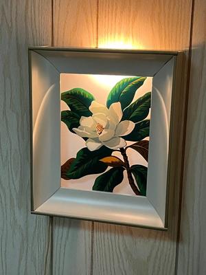 LOT 82X: Pair of Light-Up Shadow Box Wall Art Pieces