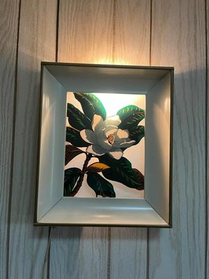 LOT 82X: Pair of Light-Up Shadow Box Wall Art Pieces