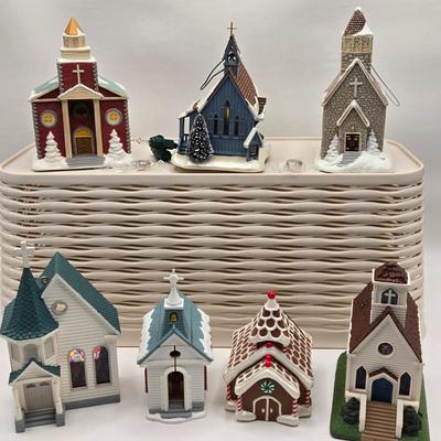 LOT 83X: Multiple Hallmark Keepsake Church Ornaments all with Original Boxes