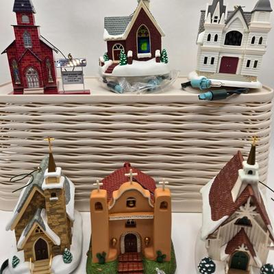 LOT 83X: Multiple Hallmark Keepsake Church Ornaments all with Original Boxes