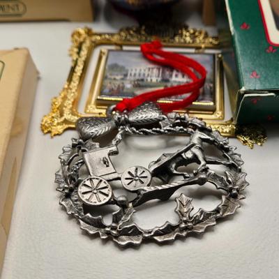LOT 84X: Christmas Tree Ornaments Including Hallmark Birds Collector Series, Avon Ornaments, Radio City Christmas Spectacular, and More