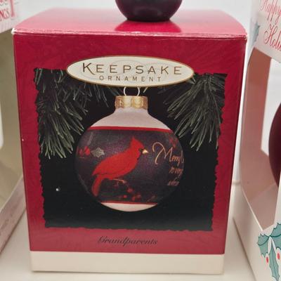LOT 84X: Christmas Tree Ornaments Including Hallmark Birds Collector Series, Avon Ornaments, Radio City Christmas Spectacular, and More