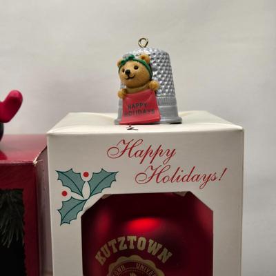 LOT 84X: Christmas Tree Ornaments Including Hallmark Birds Collector Series, Avon Ornaments, Radio City Christmas Spectacular, and More