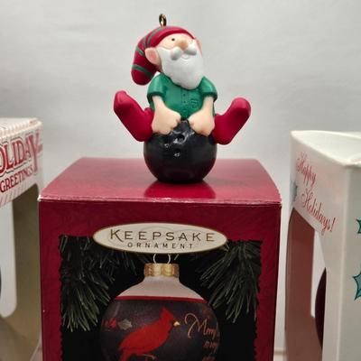 LOT 84X: Christmas Tree Ornaments Including Hallmark Birds Collector Series, Avon Ornaments, Radio City Christmas Spectacular, and More
