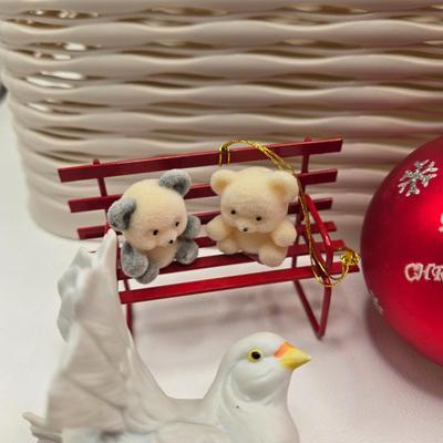 LOT 84X: Christmas Tree Ornaments Including Hallmark Birds Collector Series, Avon Ornaments, Radio City Christmas Spectacular, and More