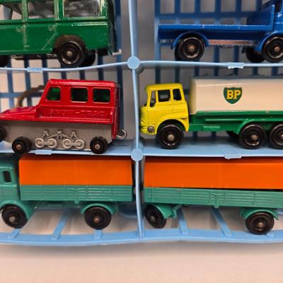 LOT 86X: Vintage Official Matchbox Series Deluxe Collector's Case With Cars, Busses, Trucks, Motorcycles, and More Inside!