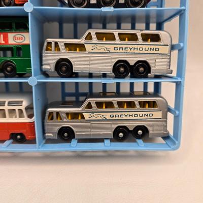 LOT 86X: Vintage Official Matchbox Series Deluxe Collector's Case With Cars, Busses, Trucks, Motorcycles, and More Inside!