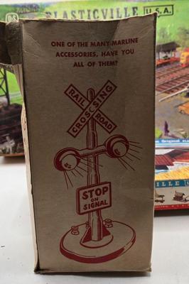 LOT 89X: Plasticville O&S Gauge and HO Scale Buildings, Lionel Trains No. 309 Yard Set, and More