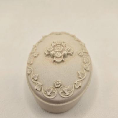 LOT 90X: Vintage Hostess Soap, Perfume Bottles, and Small Porcelain Trinket Box