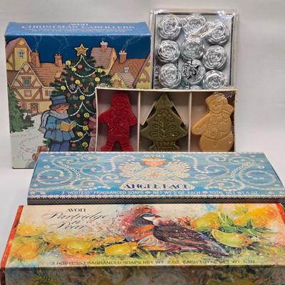 LOT 94X: Vintage Avon Holiday Themed Hostess Soaps and More