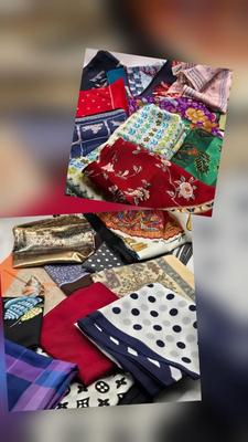 LOT 98X: Collection of Beautiful Ladies' Lightweight Scarves