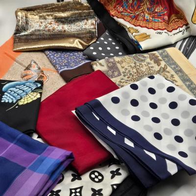 LOT 98X: Collection of Beautiful Ladies' Lightweight Scarves
