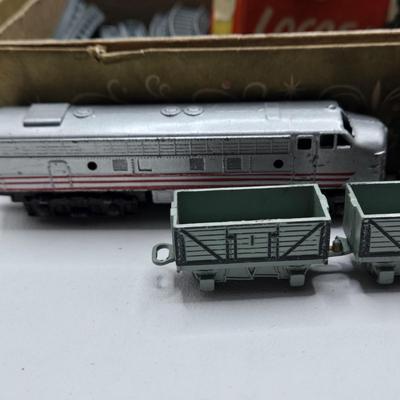 LOT 102X: Vintage Toys Including Hot Wheels 1968 Python, John Deere Tractor, Matchbox Football and Baseball Players, Lone Star Trains and...