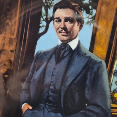 LOT 107X: "Frankly My Dear , I Don't Give a Damn." / Gone with the Wind Numbered Plates By Howard Rogers and Wooden Plate...