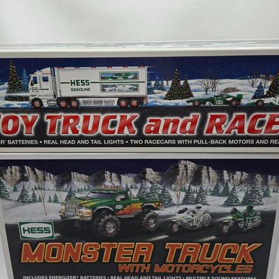 LOT 108X: First of Three Lots/ 6 NIB Hess Trucks
