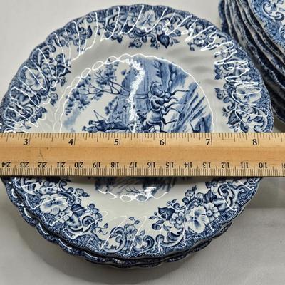 LOT 113X: Incomplete Set of Coaching Scenes Made in England by Johnson Bros. Ironstone Hunting Country