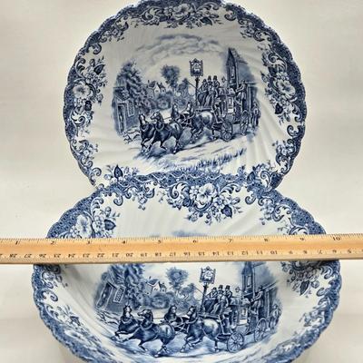 LOT 113X: Incomplete Set of Coaching Scenes Made in England by Johnson Bros. Ironstone Hunting Country