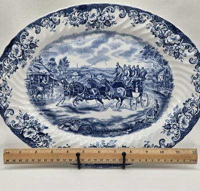 LOT 113X: Incomplete Set of Coaching Scenes Made in England by Johnson Bros. Ironstone Hunting Country