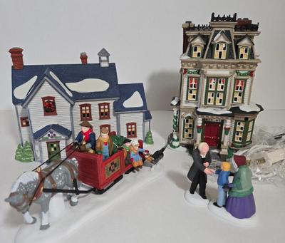 LOT 116X: Dept. 56 " Good Day Reverend", "Over the River and Through the Woods", "Pennsylvania Dutch...