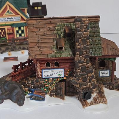 LOT 117X: Dept.56 "Semple's Smoke House", "Steen's Maple House", "Fresh Paint", and "Toy...