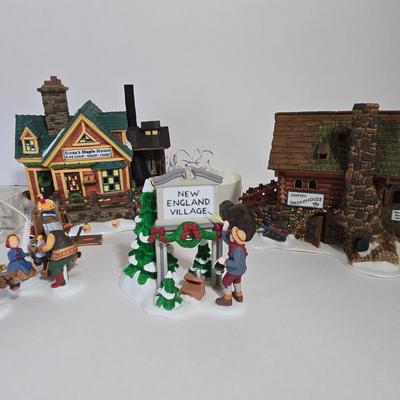 LOT 117X: Dept.56 "Semple's Smoke House", "Steen's Maple House", "Fresh Paint", and "Toy...