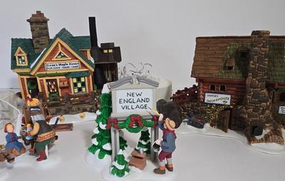 LOT 117X: Dept.56 "Semple's Smoke House", "Steen's Maple House", "Fresh Paint", and "Toy...