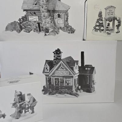 LOT 117X: Dept.56 "Semple's Smoke House", "Steen's Maple House", "Fresh Paint", and "Toy...