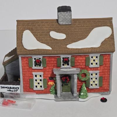 LOT 118X: Dept. 56 "Blue Star Ice Company", "Shingle Creek House", " Doctor's House Call", and...