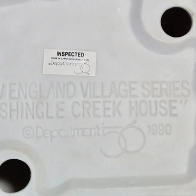 LOT 118X: Dept. 56 "Blue Star Ice Company", "Shingle Creek House", " Doctor's House Call", and...