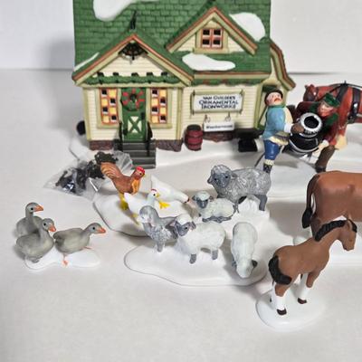 LOT 119X: Dept. 56 "Van Guilder's Ornamental Ironworks", "A New Potbellied Stove for Christmas", and 2 Sets of...