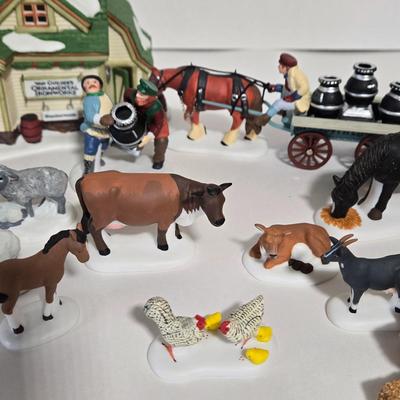 LOT 119X: Dept. 56 "Van Guilder's Ornamental Ironworks", "A New Potbellied Stove for Christmas", and 2 Sets of...
