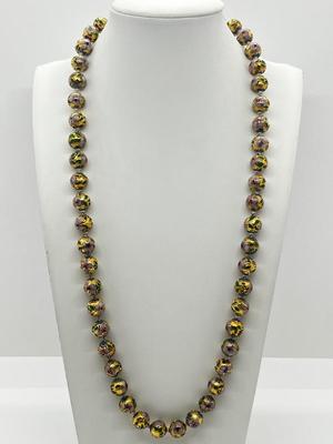LOT 130J: Vintage Cloisonne Beads - 24"