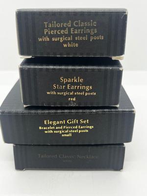 LOT 136J: Vintage Avon Collection: Necklace and Matching Earrings, Bracelet and Matching Earrings and More!